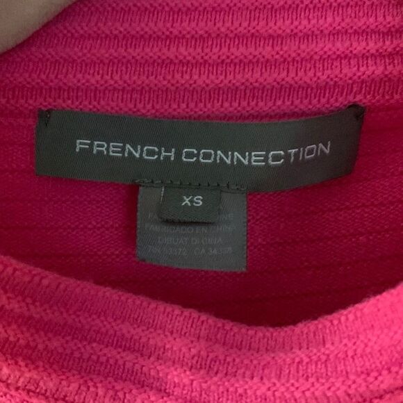 French Connection‎ Women's Hot Pink Babysoft Turtleneck Sweater - Picture 2 of 6